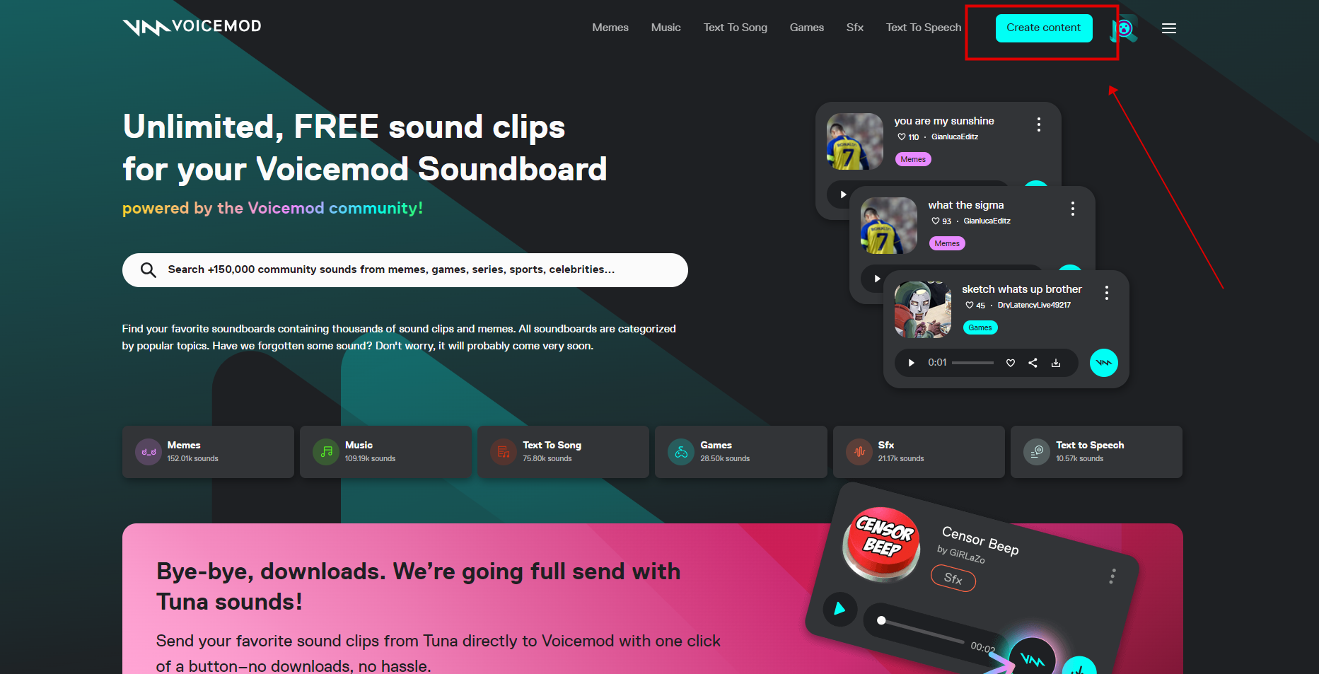 tuna soundboard unblocked