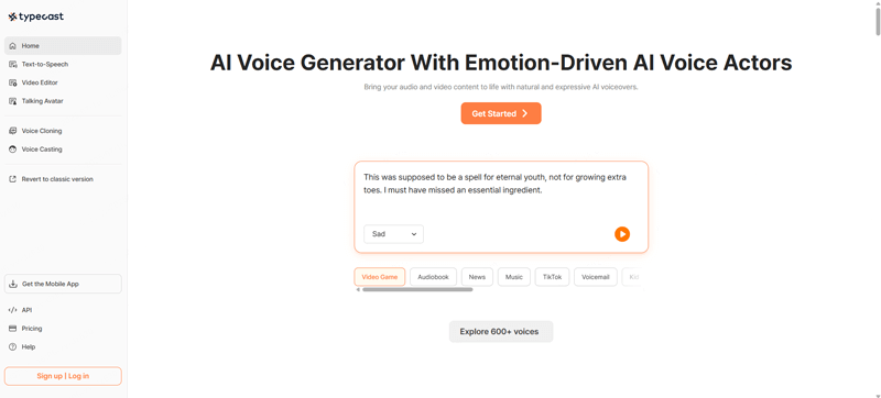 typecast baby voice generator