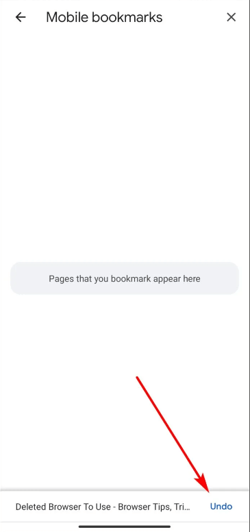 undo mobile bookmarks