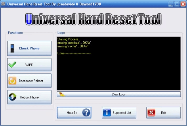 universal hard reset tool