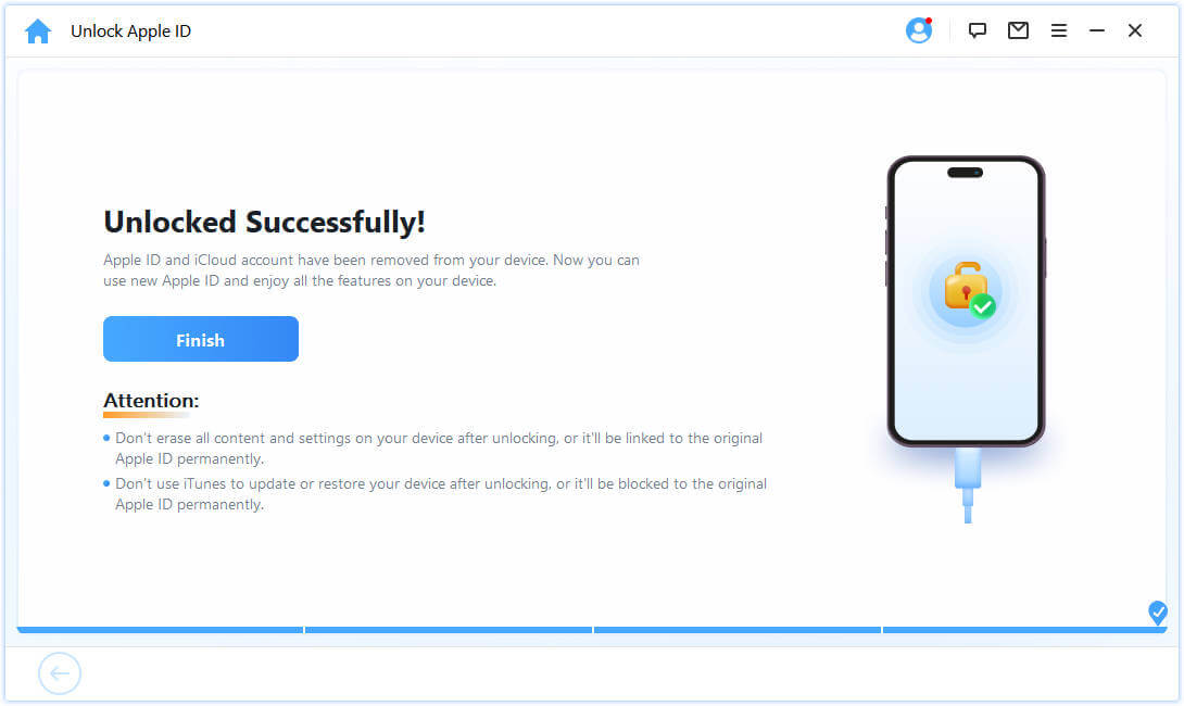 unlocking apple id to remove icloud account