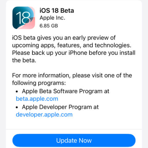 update ios version on iphone