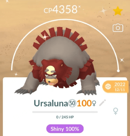 ursaluna with highest cp 4358