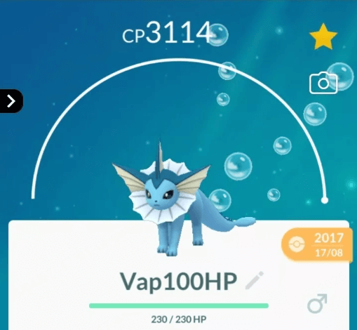 vaporeon evolution name