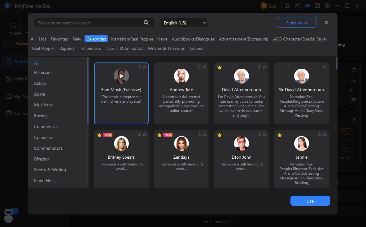voxbox jonathan keeble ai voice generator