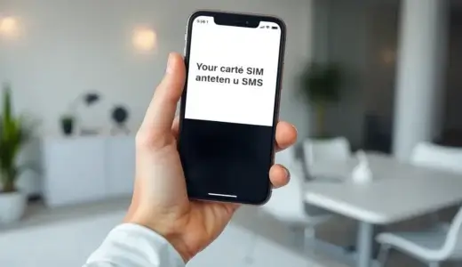 Votre carte SIM a envoyé un SMS ? Comprenez et résolvez le problème !