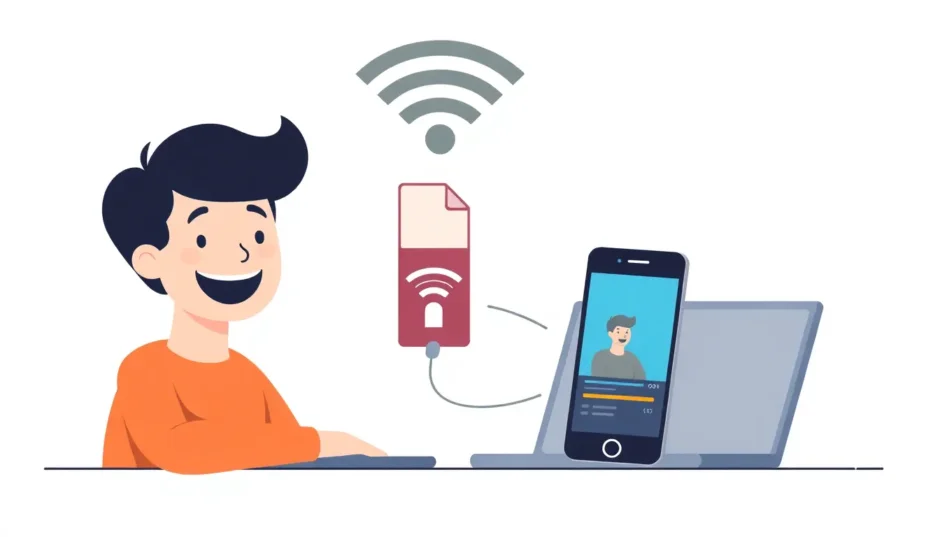パソコンの動画をスマホに送る方法！USBケーブルなしで簡単転送